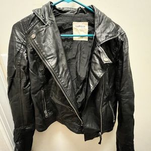 Leather (faux)  coat